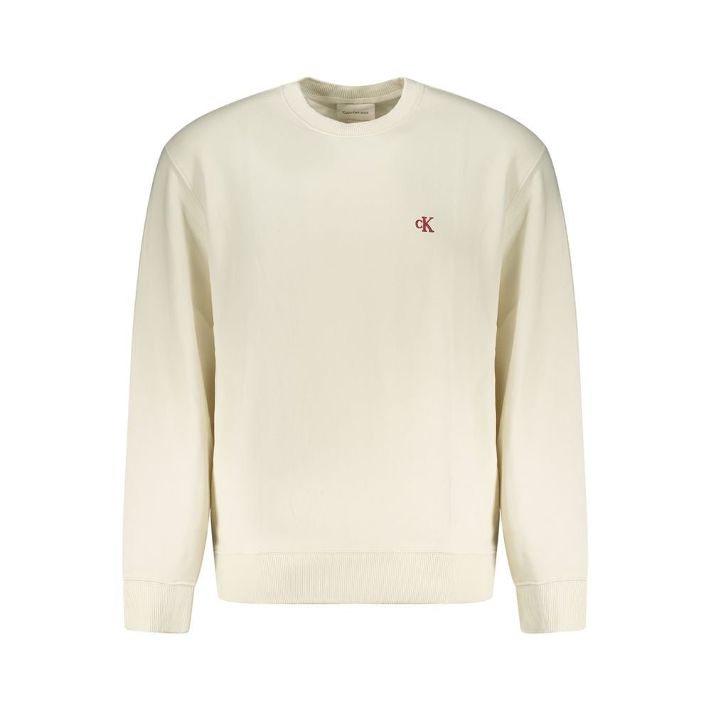 Calvin Klein White Cotton Mens Sweatshirt - GET THE BRAND