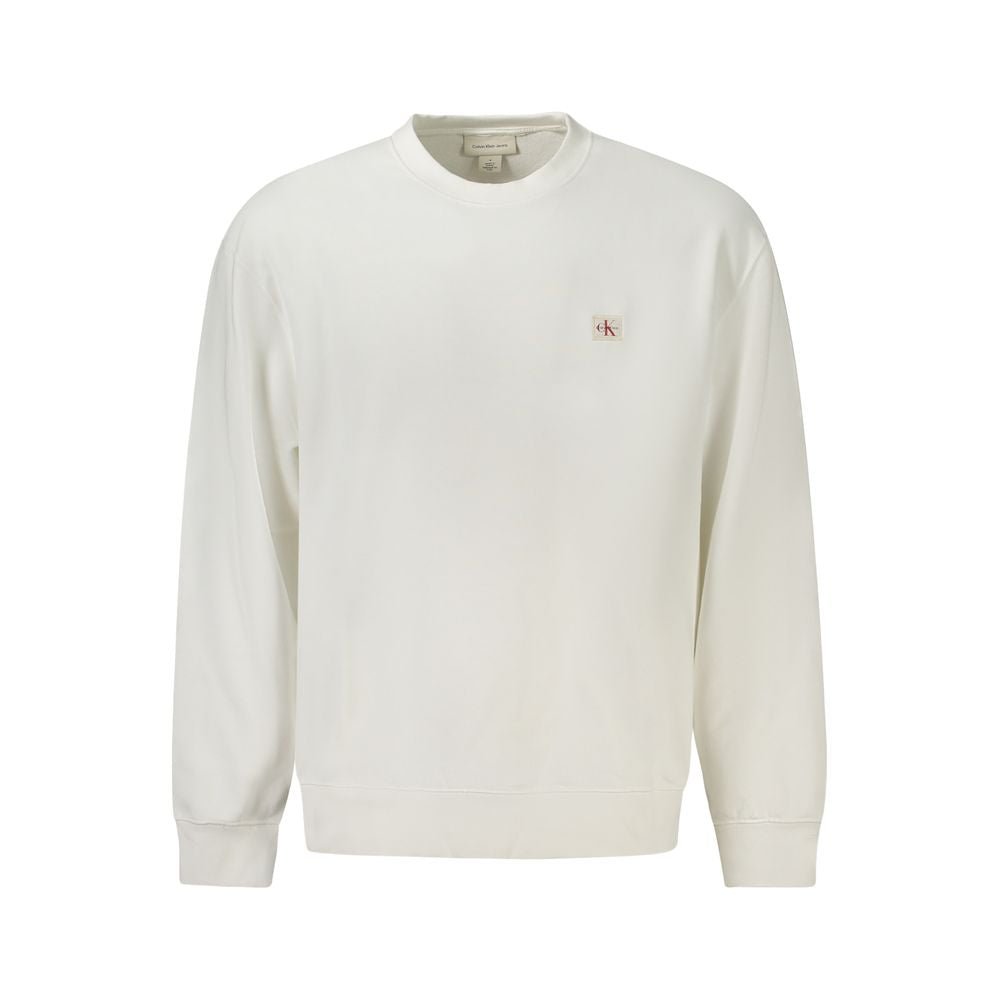 Calvin Klein White Cotton Men's Sweatshirt - GET THE BRAND
