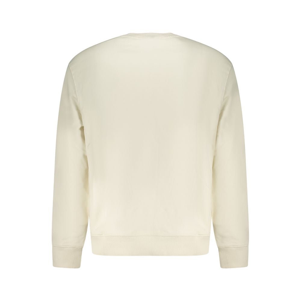 Calvin Klein White Cotton Mens Sweatshirt - GET THE BRAND