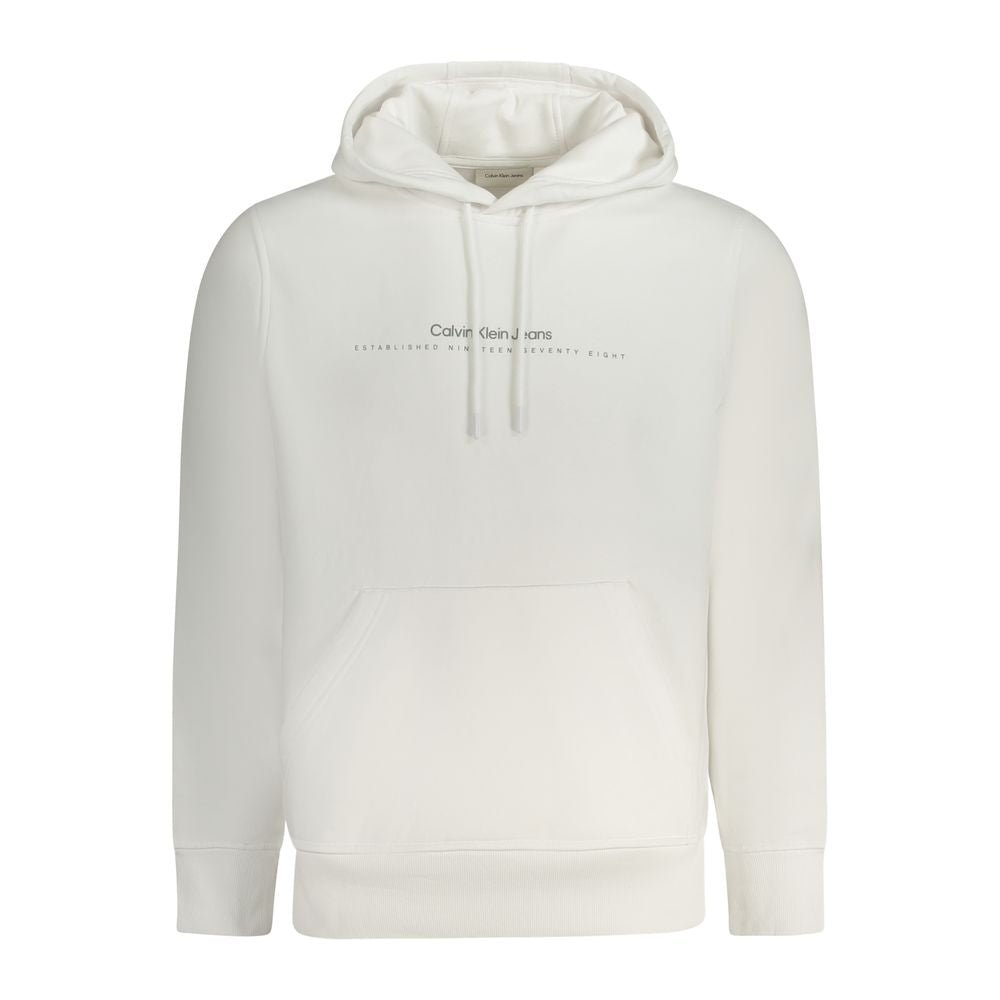 Calvin Klein White Cotton Men's Sweatshirt - GET THE BRAND