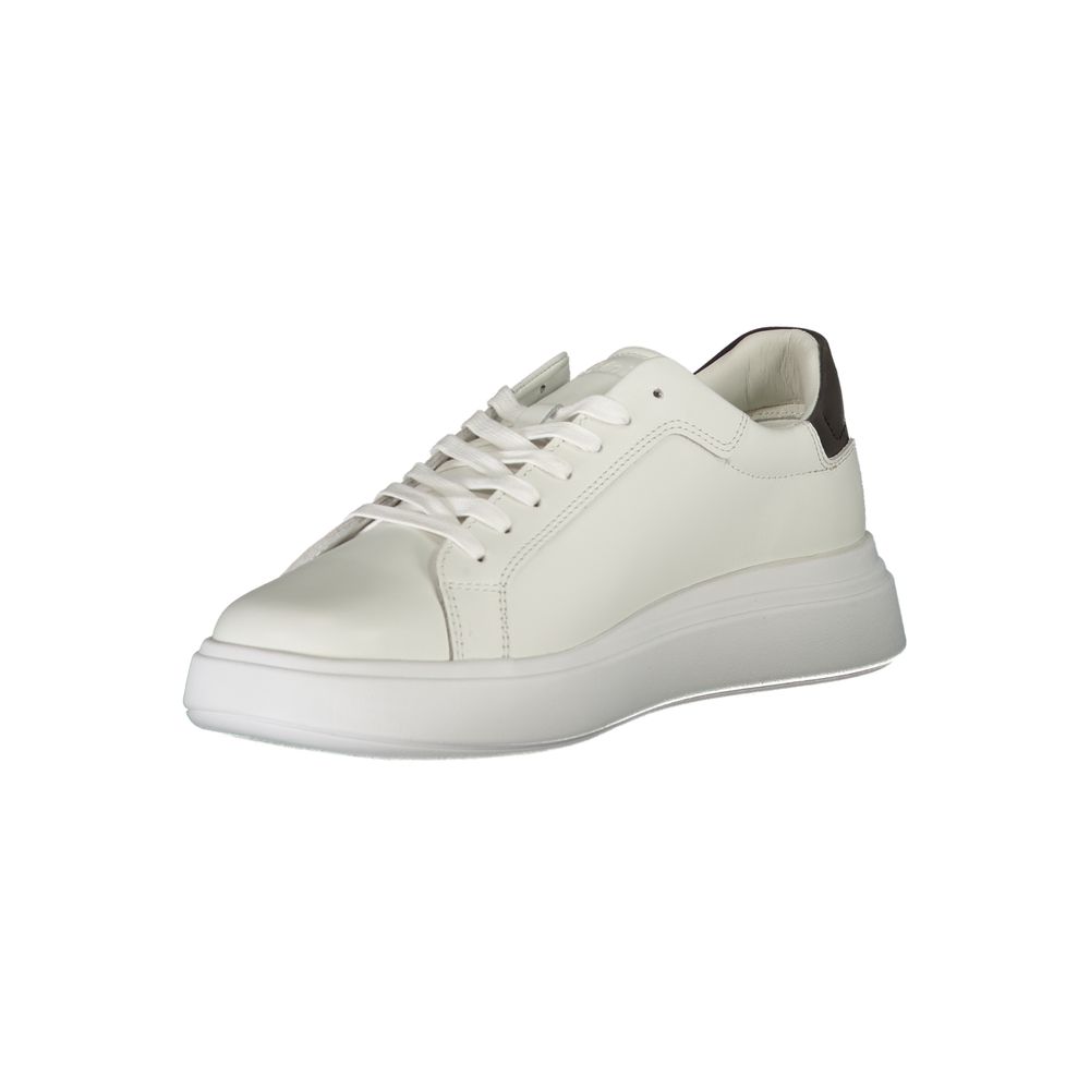 Calvin Klein White Leather Men Sneaker - GET THE BRAND