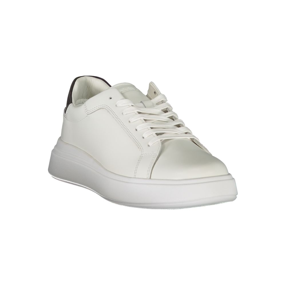 Calvin Klein White Leather Men Sneaker - GET THE BRAND