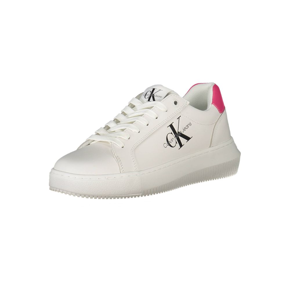 Calvin Klein White Leather Women Sneaker - GET THE BRAND