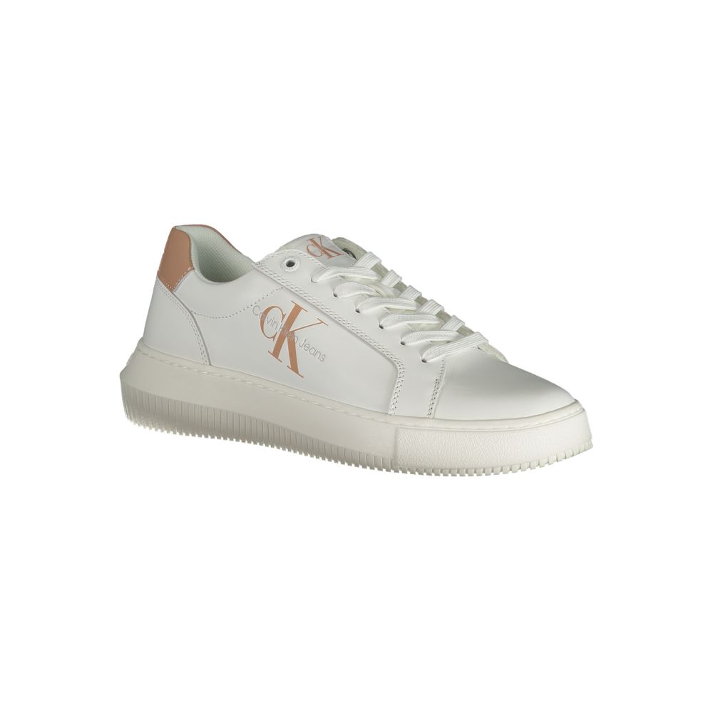 Calvin Klein White Leather Women Sneaker - GET THE BRAND