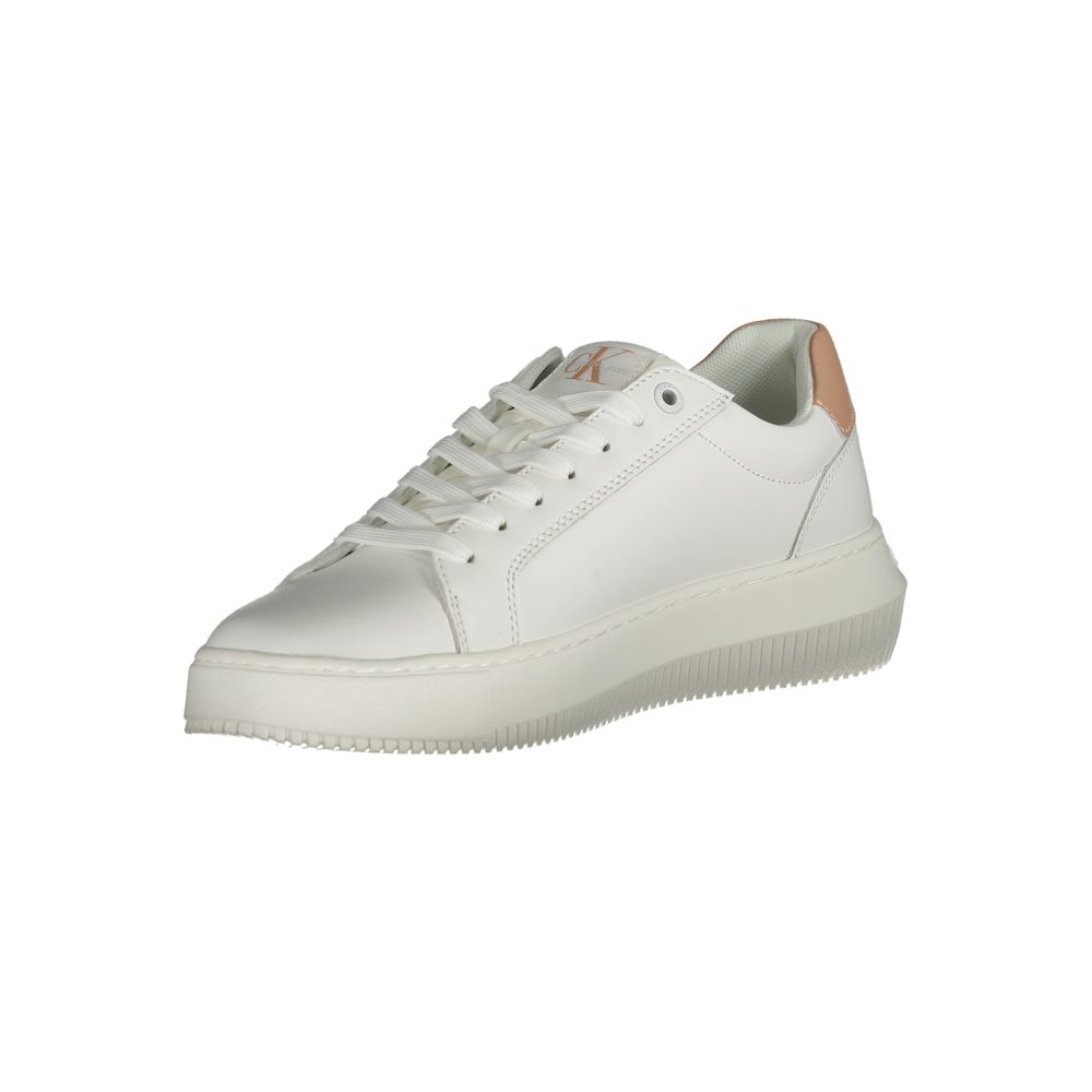 Calvin Klein White Leather Women Sneaker - GET THE BRAND