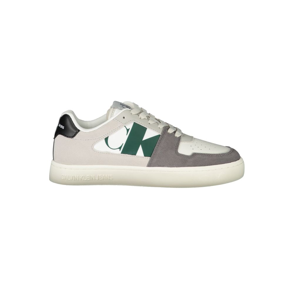 Calvin Klein White Polyester Men Sneaker - GET THE BRAND