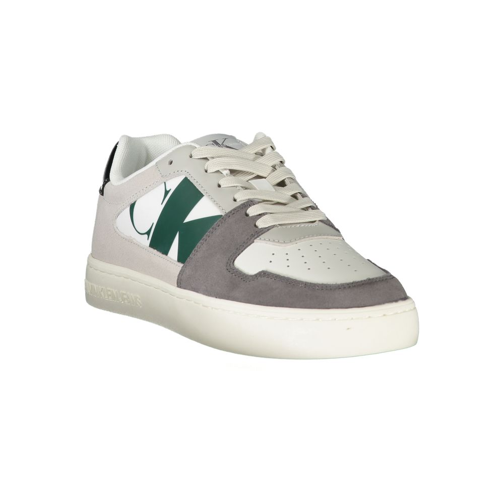 Calvin Klein White Polyester Men Sneaker - GET THE BRAND