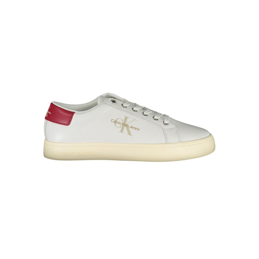 Calvin Klein White Polyester Men Sneaker - GET THE BRAND