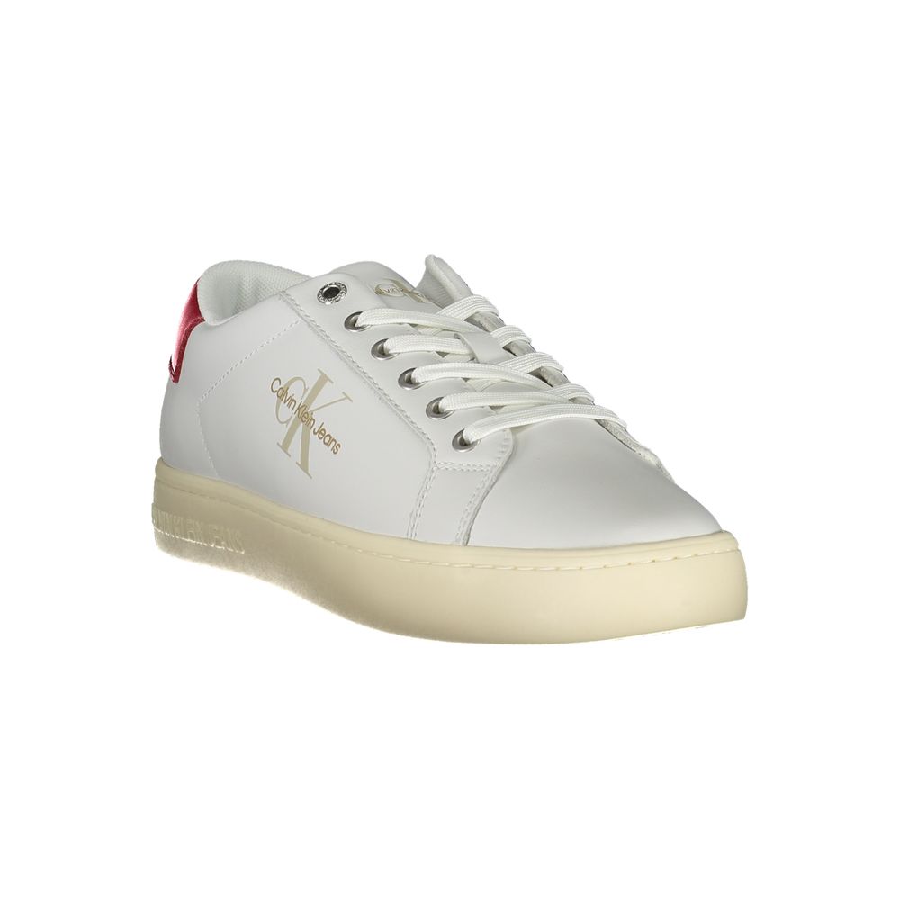 Calvin Klein White Polyester Men Sneaker - GET THE BRAND