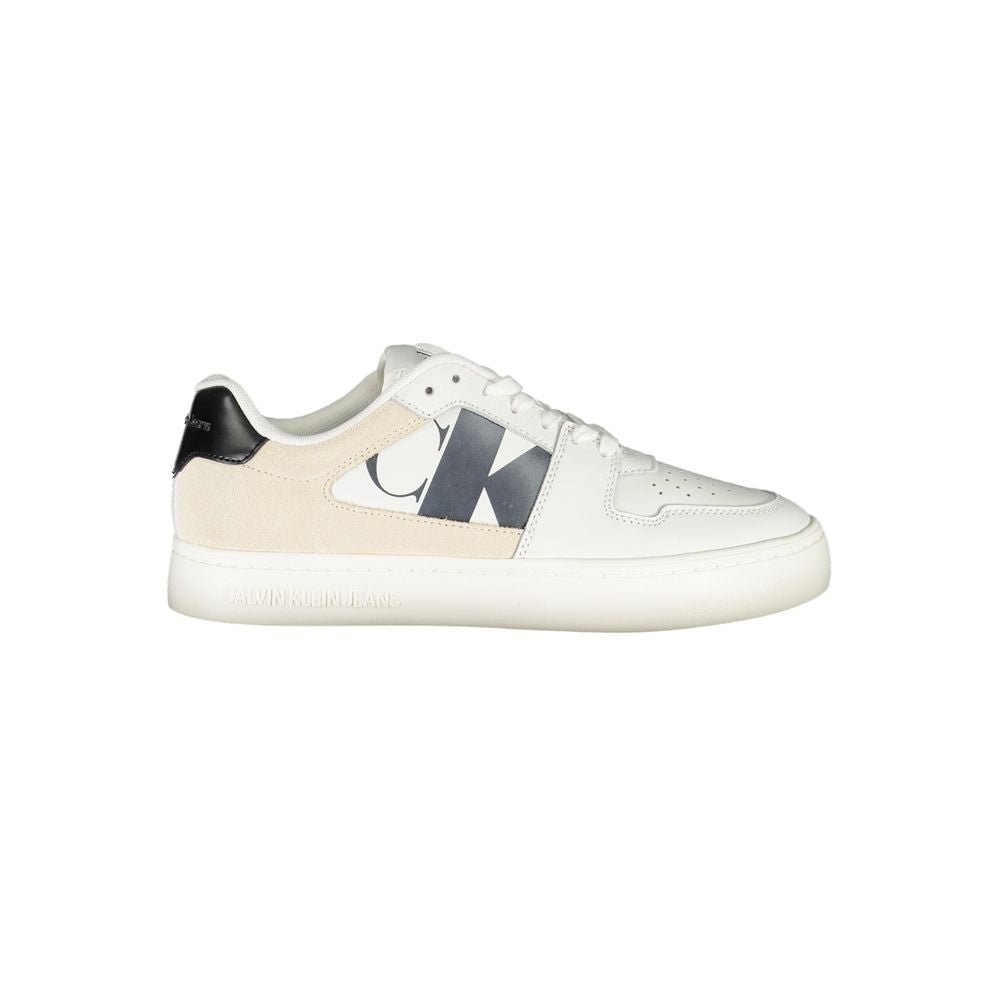 Calvin Klein White Polyurethane Women Sneaker - GET THE BRAND