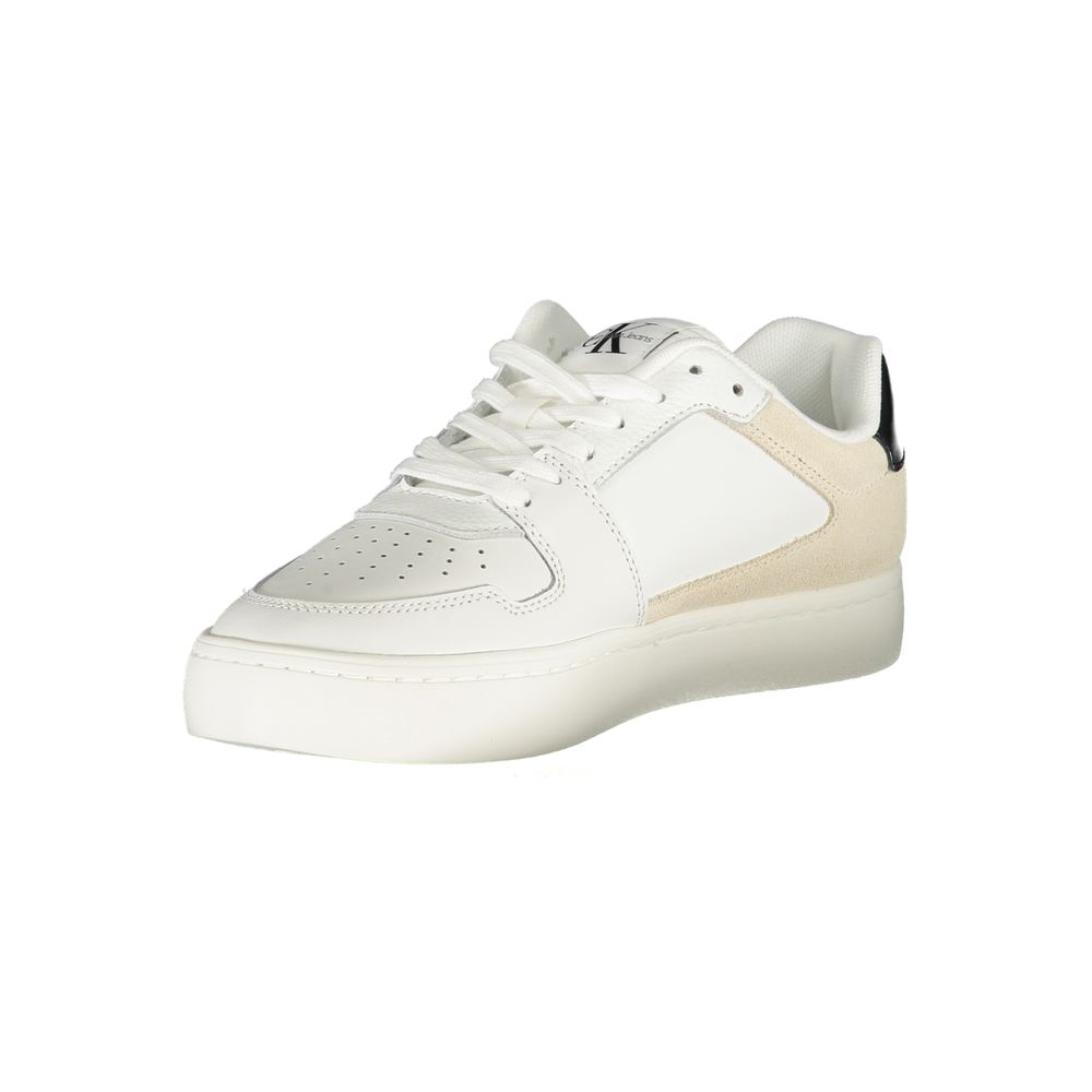 Calvin Klein White Polyurethane Women Sneaker - GET THE BRAND
