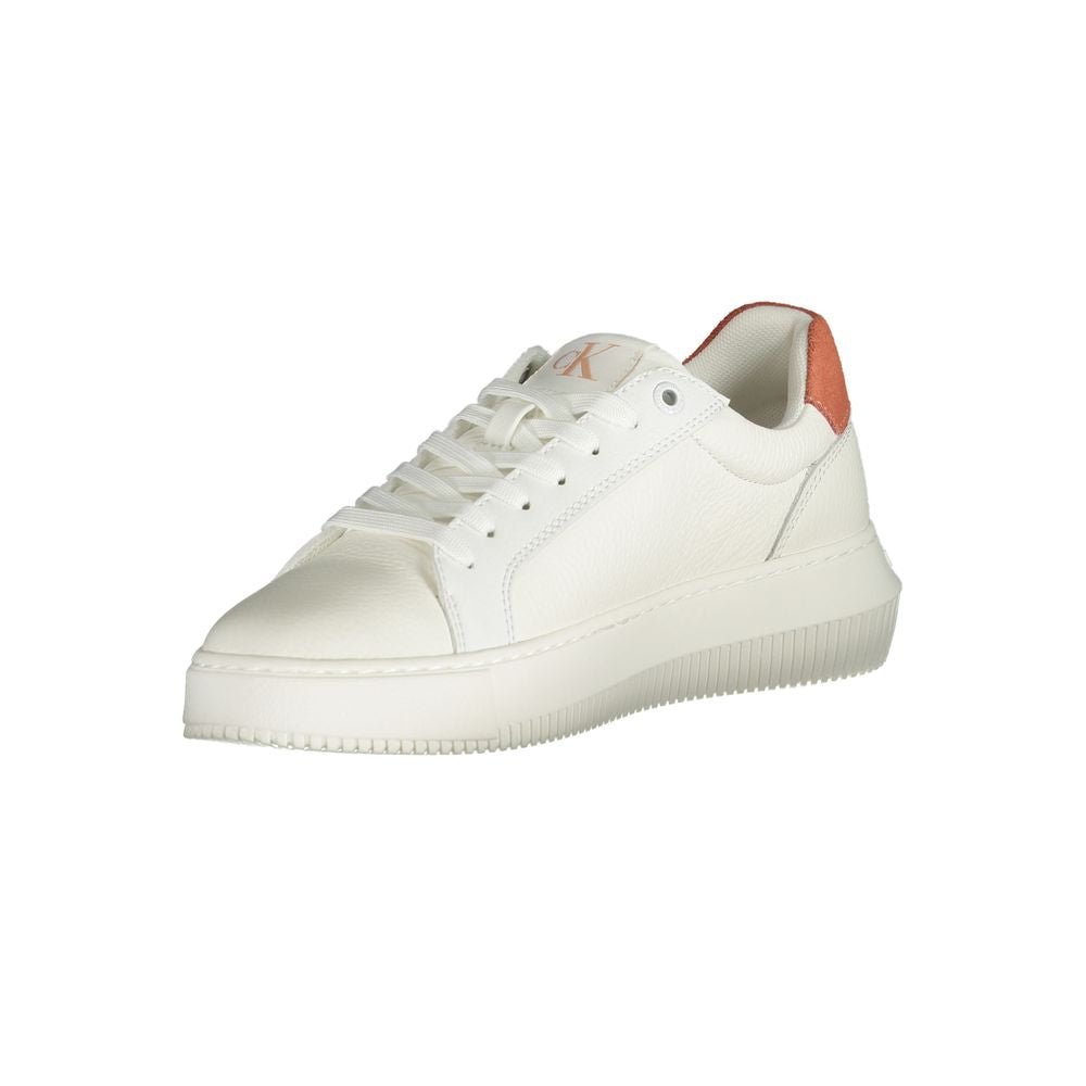 Calvin Klein White Polyurethane Women Sneaker - GET THE BRAND
