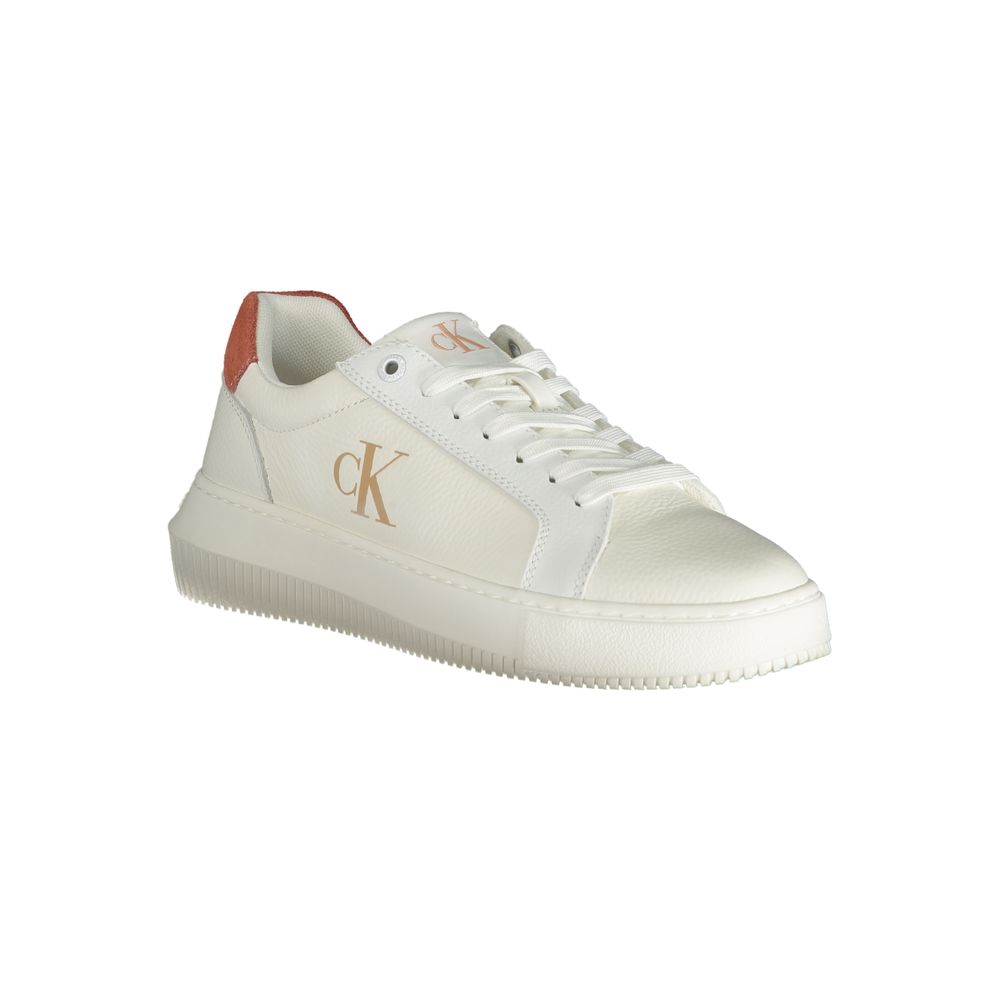 Calvin Klein White Polyurethane Women Sneaker - GET THE BRAND