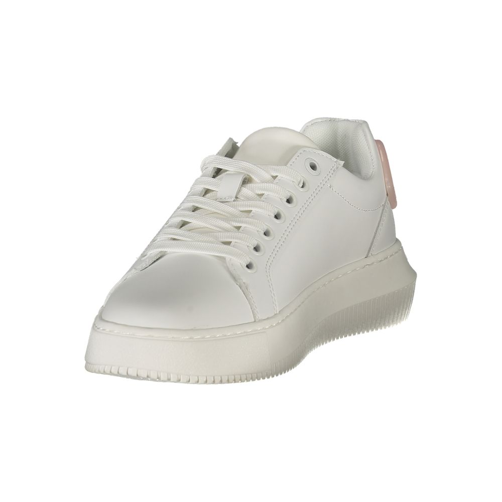 Calvin Klein White Polyurethane Women Sneaker - GET THE BRAND