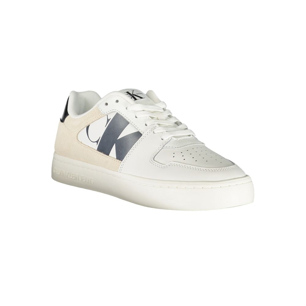 Calvin Klein White Polyurethane Women Sneaker - GET THE BRAND