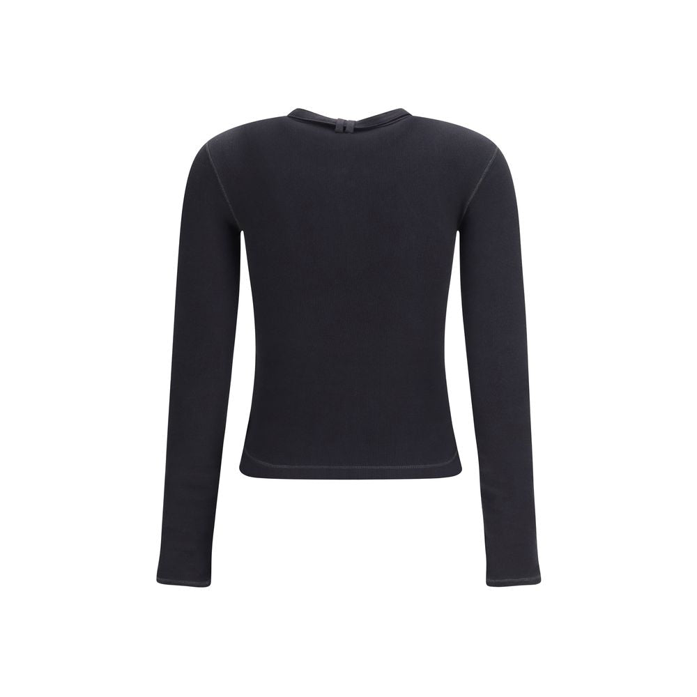 Diesel Black Cotton Long Sleeve T-Shirt - GET THE BRAND