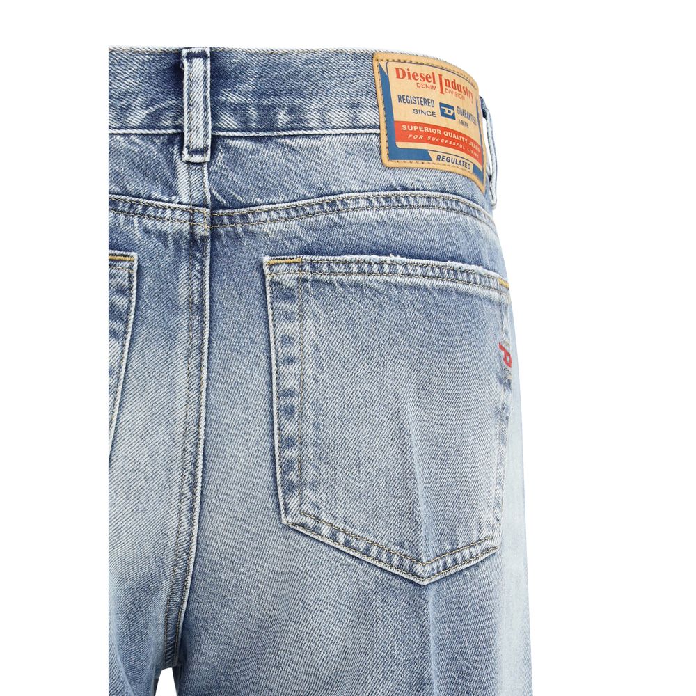Diesel Blue Cotton Bootcut Jeans - GET THE BRAND