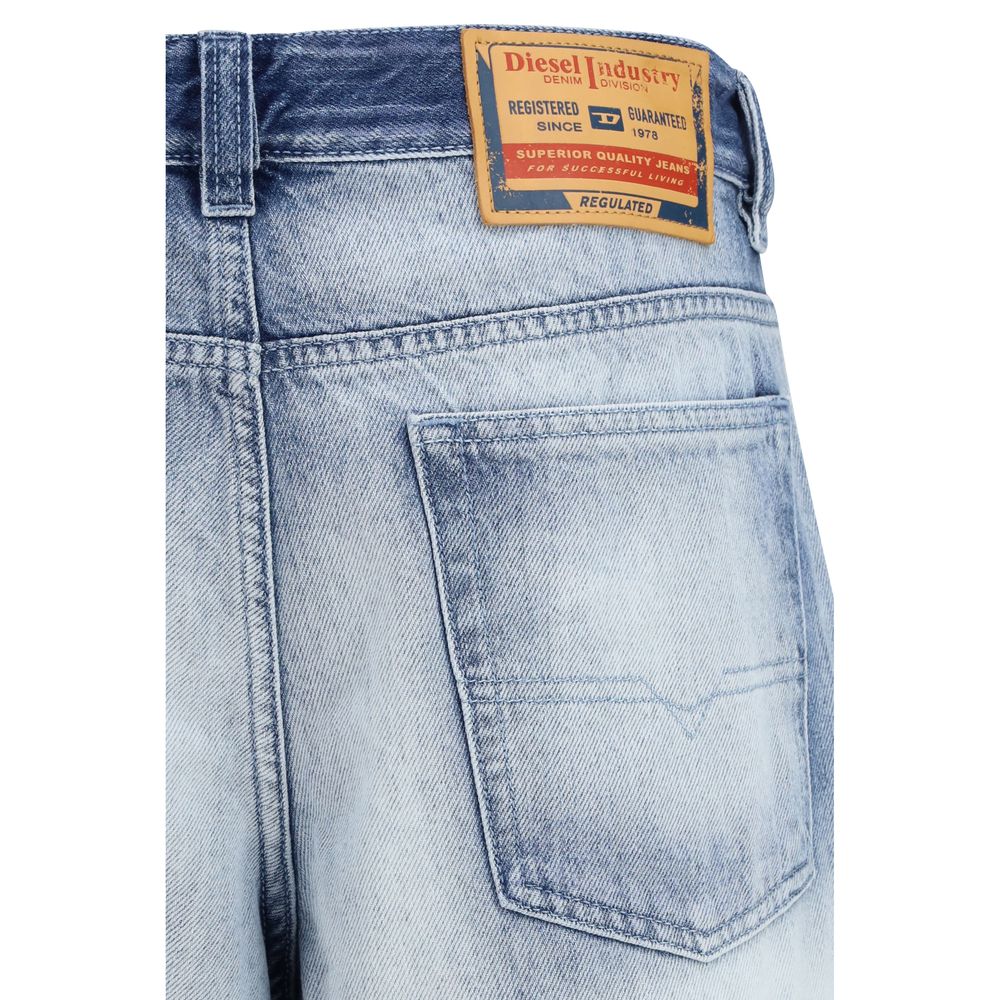 Diesel Blue Cotton Bootcut Jeans - GET THE BRAND