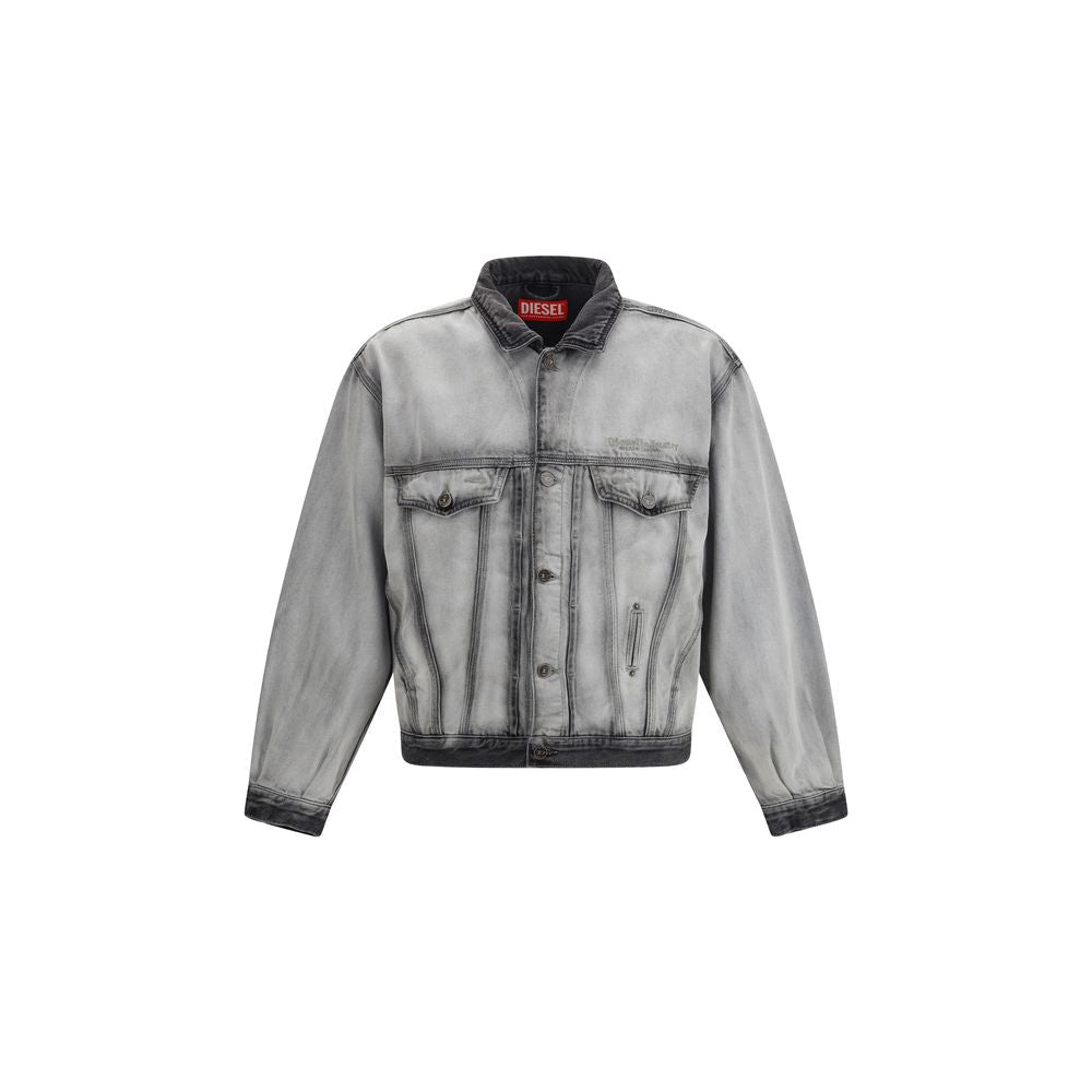Diesel Gray Cotton Denim Jacket - GET THE BRAND