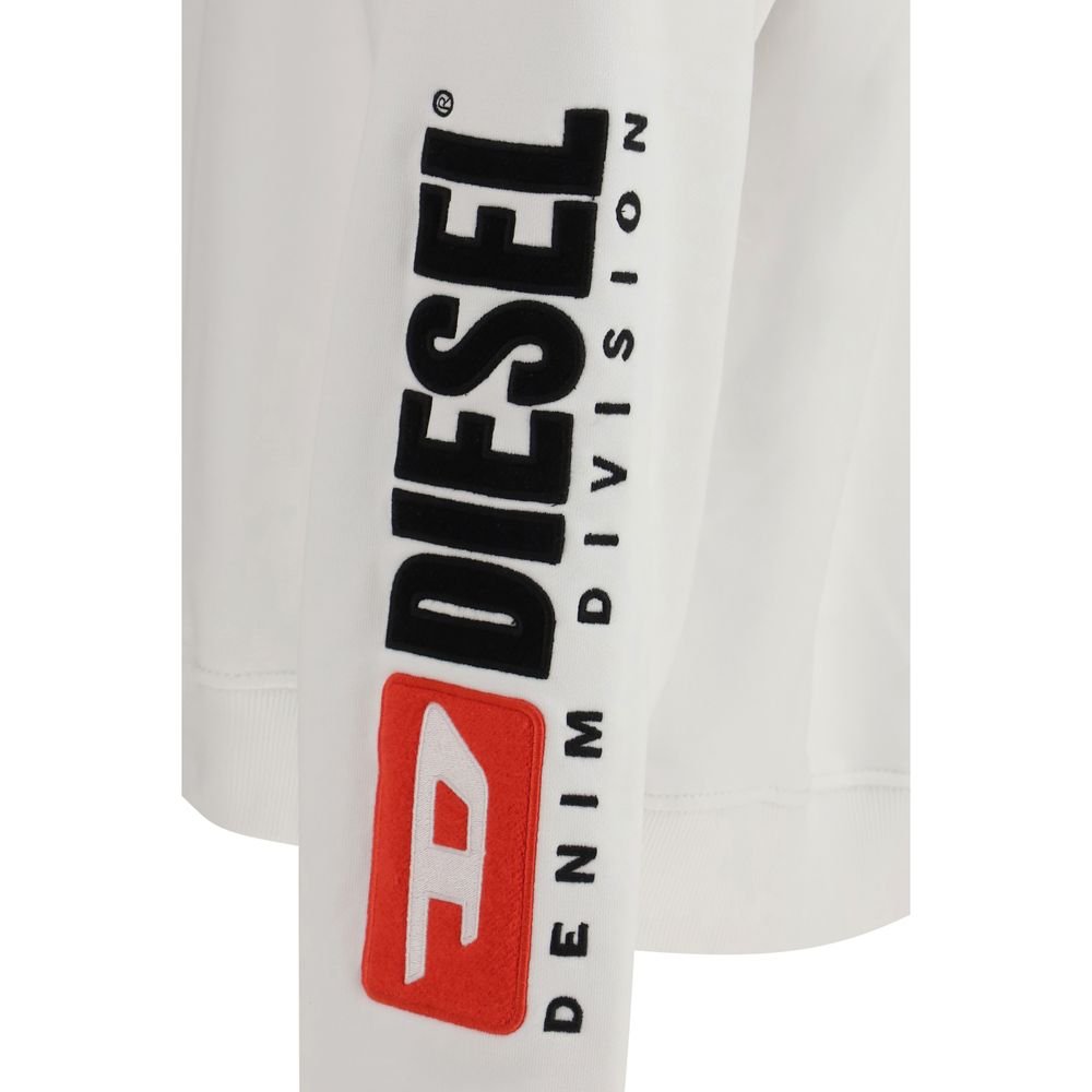 Diesel White Cotton Sweatshirt - GET THE BRAND