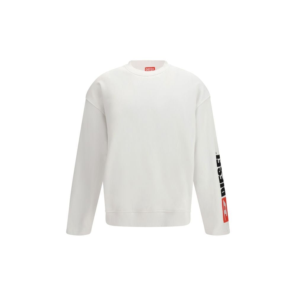 Diesel White Cotton Sweatshirt - GET THE BRAND