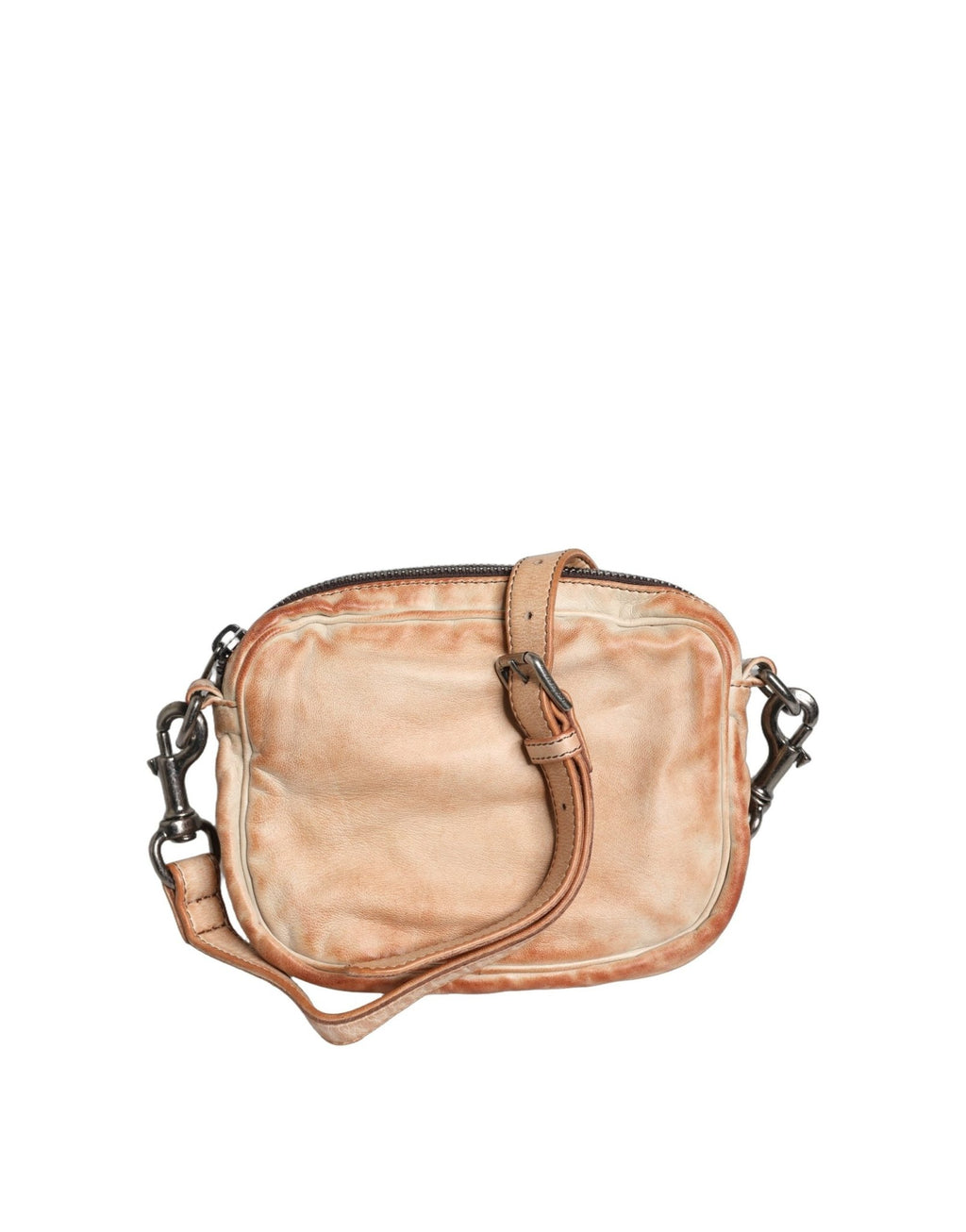 Dolce & Gabbana Beige Vintage Leather Logo Plaque Shoulder Borse Men Bag - GET THE BRAND