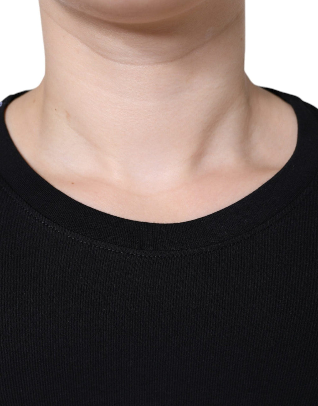 Dolce & Gabbana Black Cotton Crew Neck Short Sleeve T-shirt - GET THE BRAND