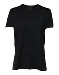 Dolce & Gabbana Black Cotton DG Print Short Sleeve Top T-shirt - GET THE BRAND