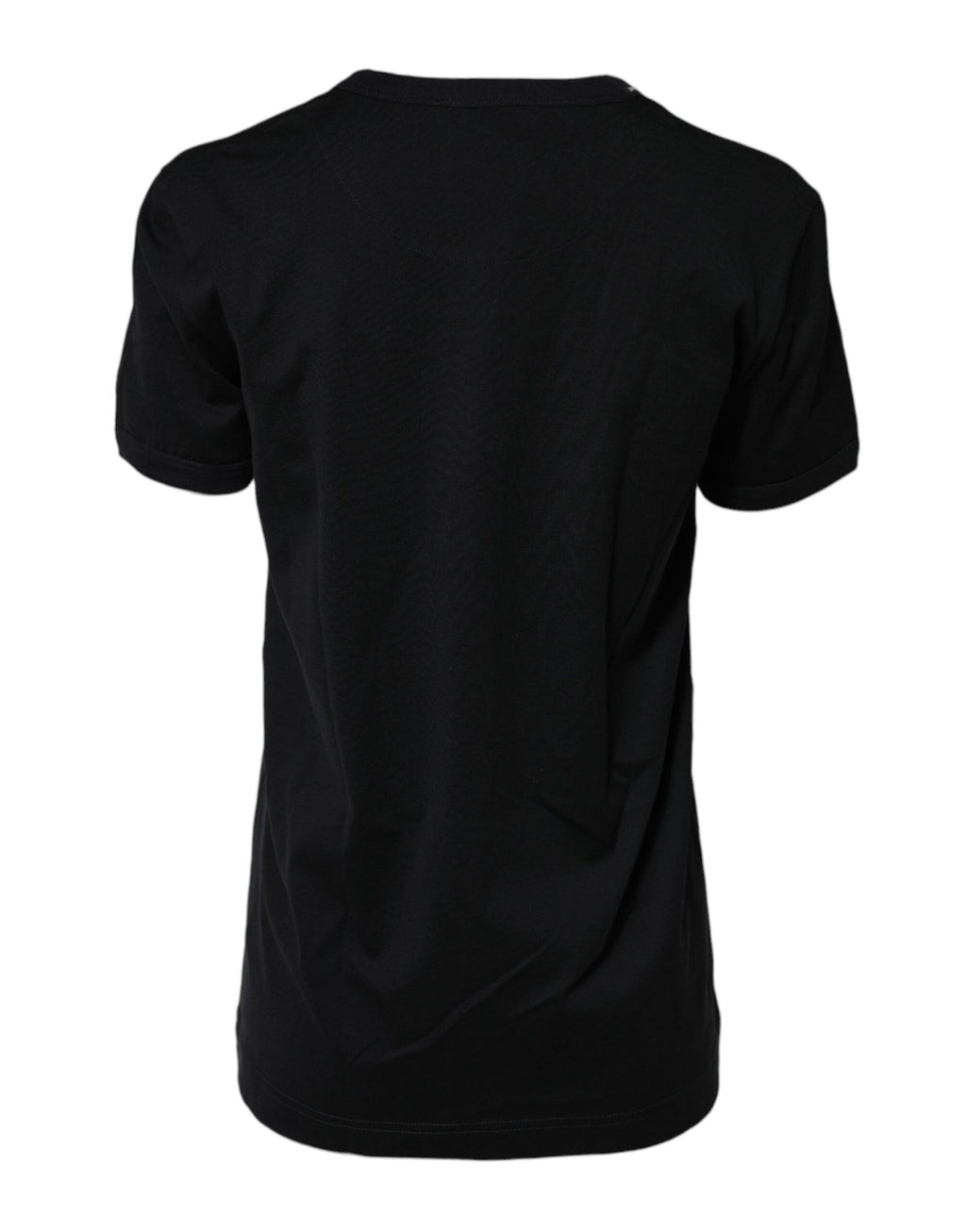 Dolce & Gabbana Black Cotton DG Print Short Sleeve Top T-shirt - GET THE BRAND
