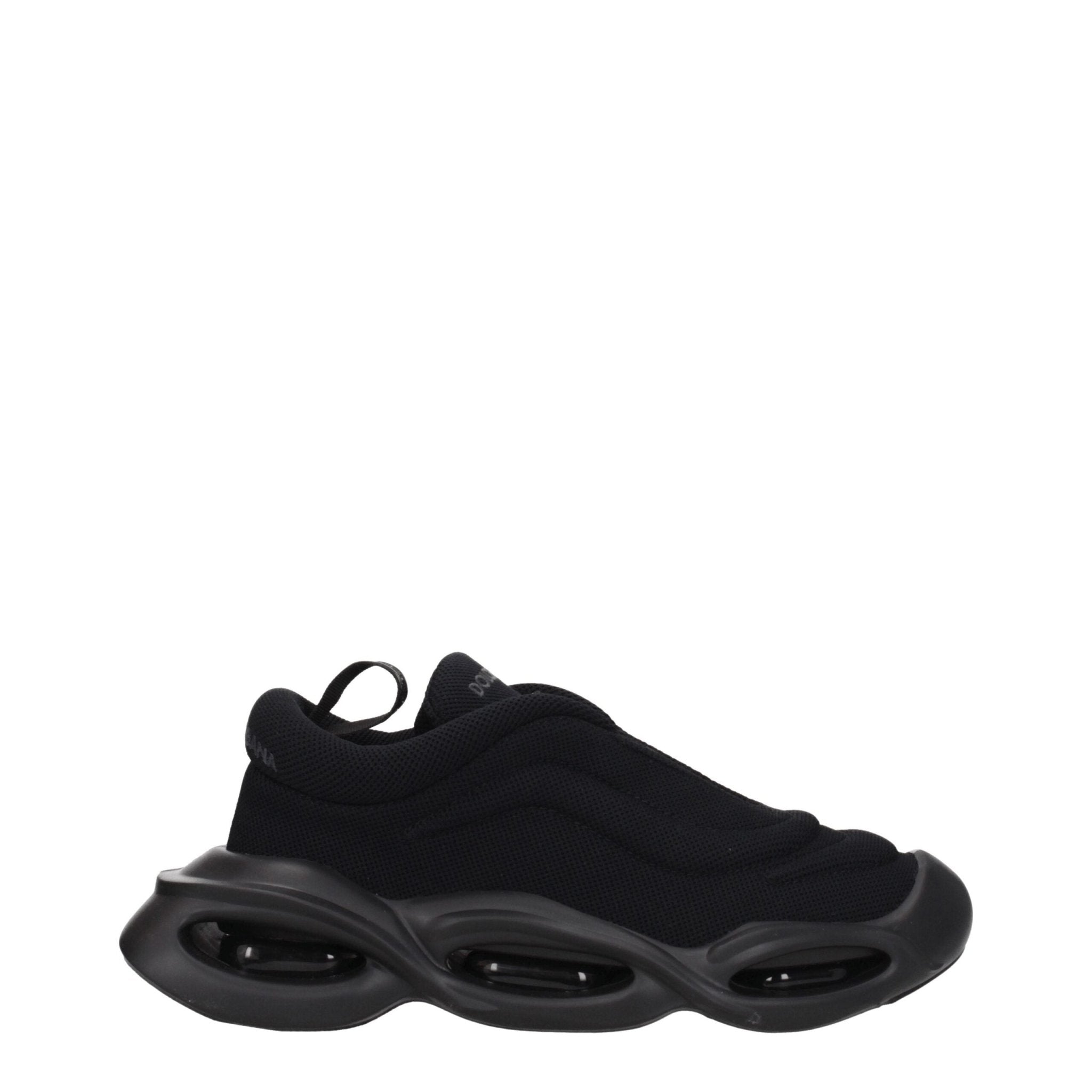 Dolce & Gabbana Black Fabric Chunky Sneakers - GET THE BRAND