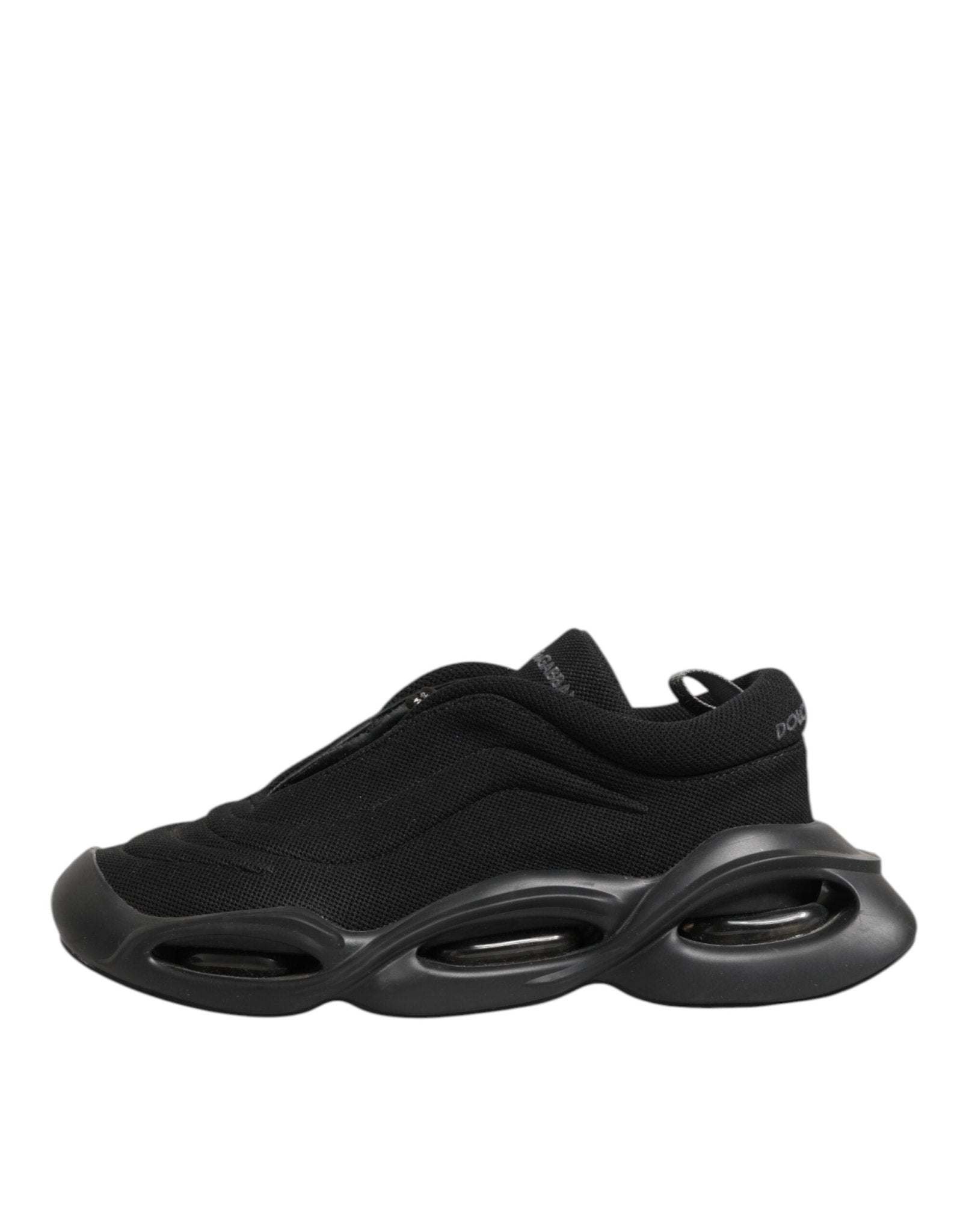 Dolce & Gabbana Black Lace Up Wave Low Top Men Sneaker Shoes - GET THE BRAND