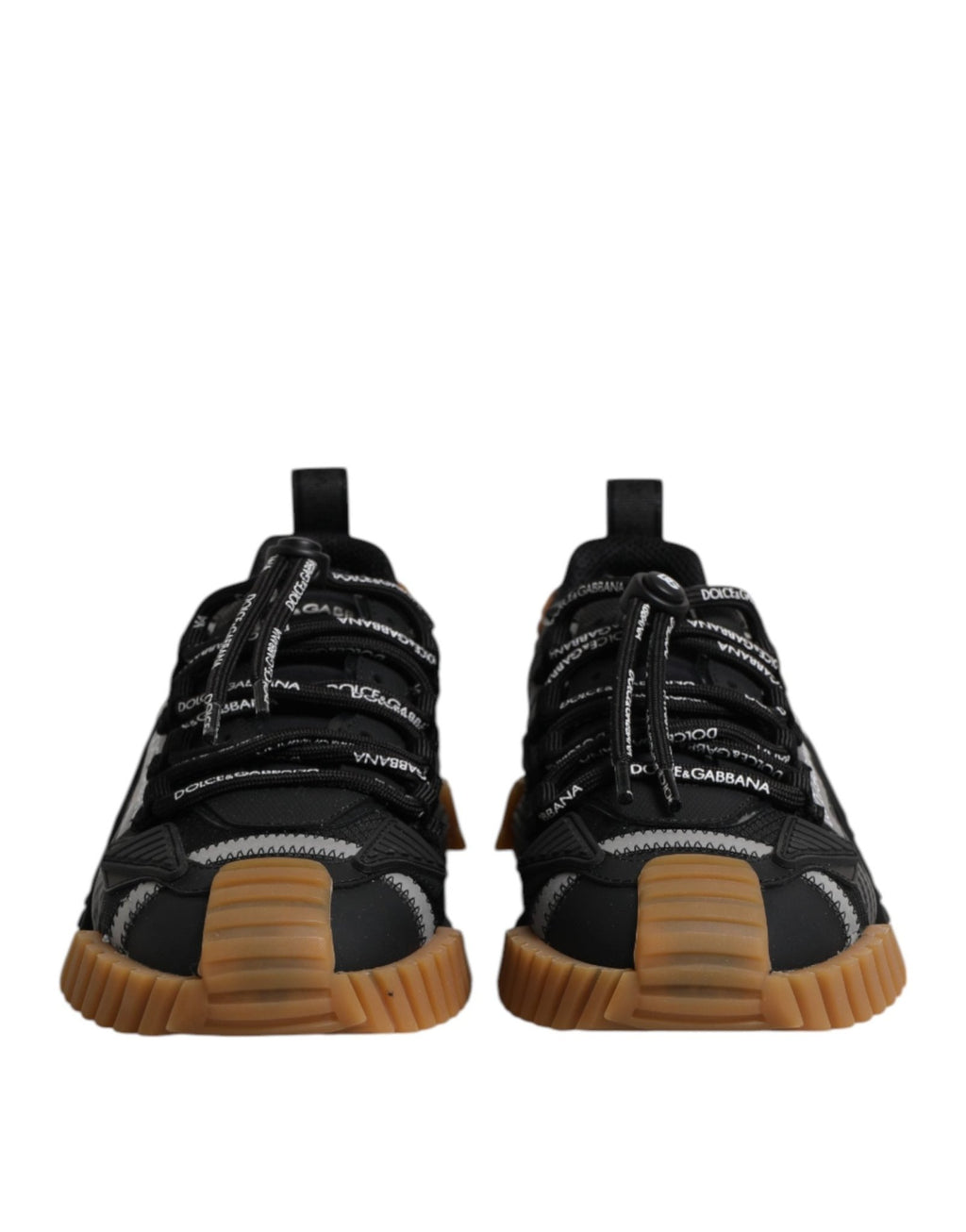 Dolce & Gabbana Black Logo Lace Up Low Top NS1 Sneakers Shoes - GET THE BRAND