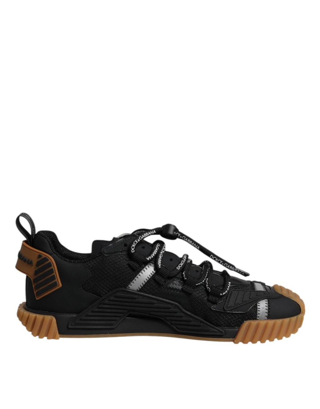 Dolce & Gabbana Black Logo Lace Up Low Top NS1 Sneakers Shoes - GET THE BRAND
