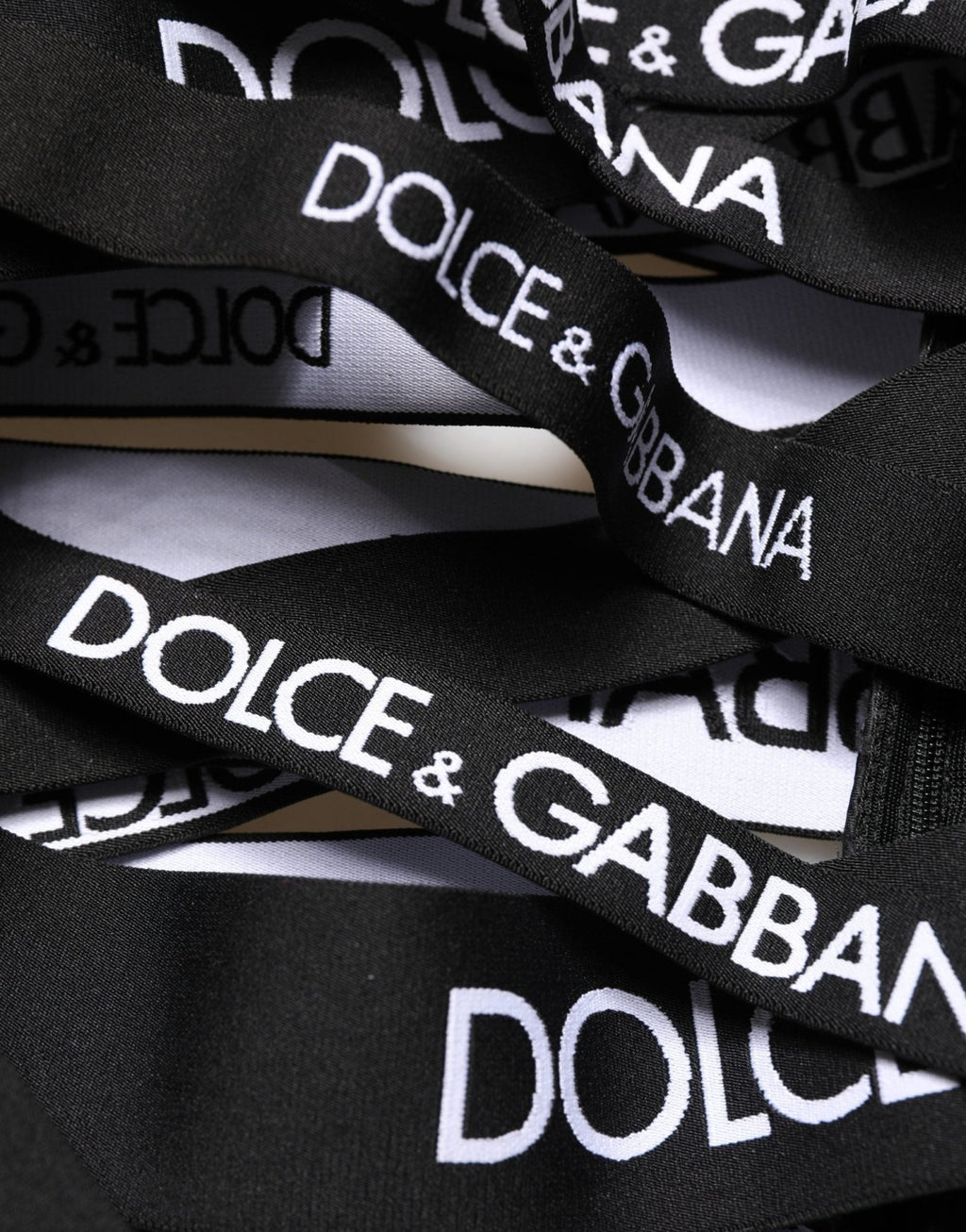 Dolce & Gabbana Black Logo Tape Cut Out Skinny High Waist Pants - GET THE BRAND