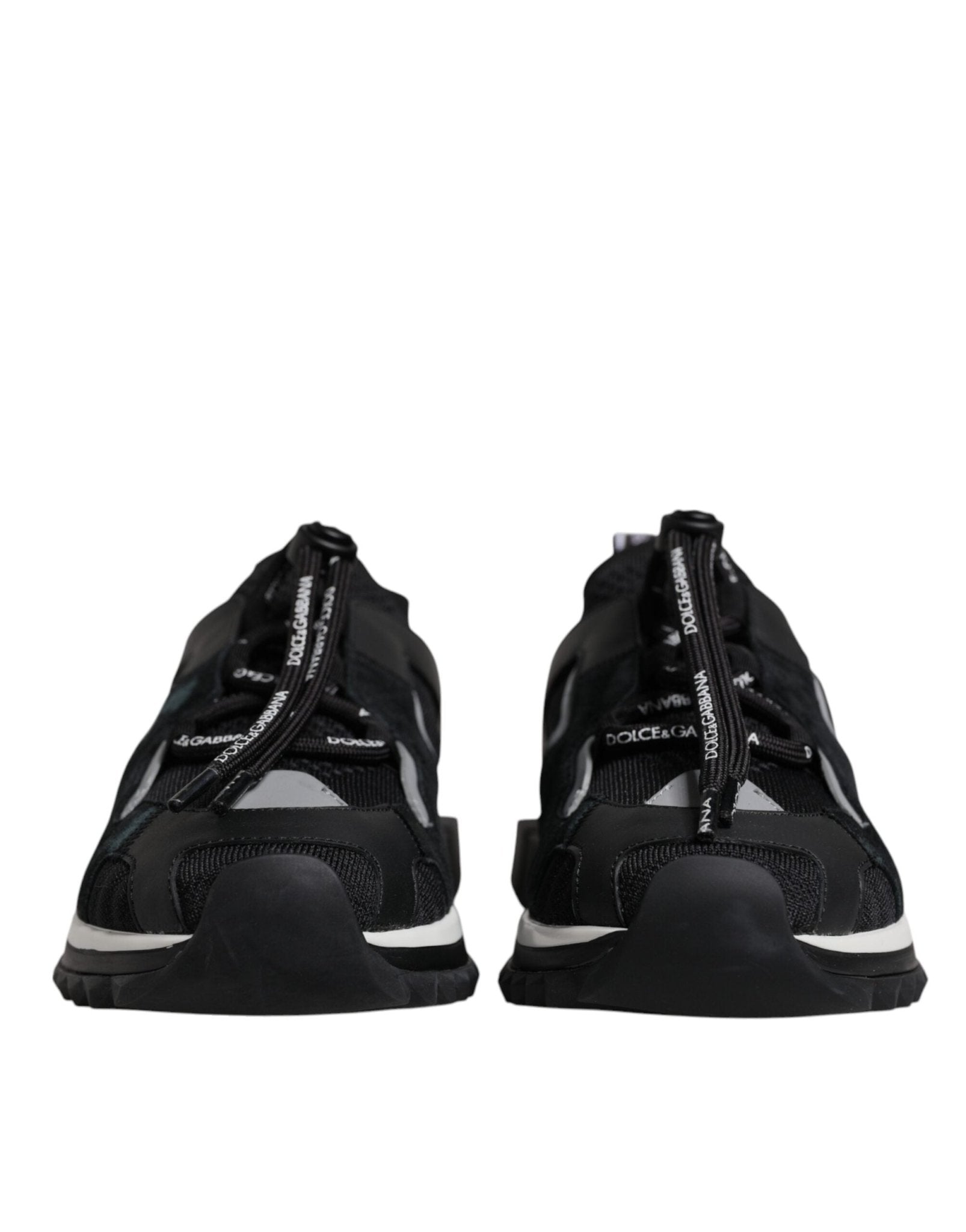 Dolce & Gabbana Black Mesh Sorrento Trekking Sneakers Shoes - GET THE BRAND