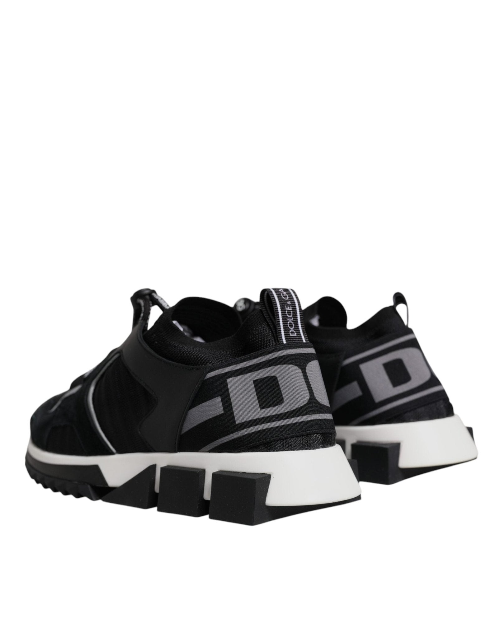 Dolce & Gabbana Black Mesh Sorrento Trekking Sneakers Shoes - GET THE BRAND