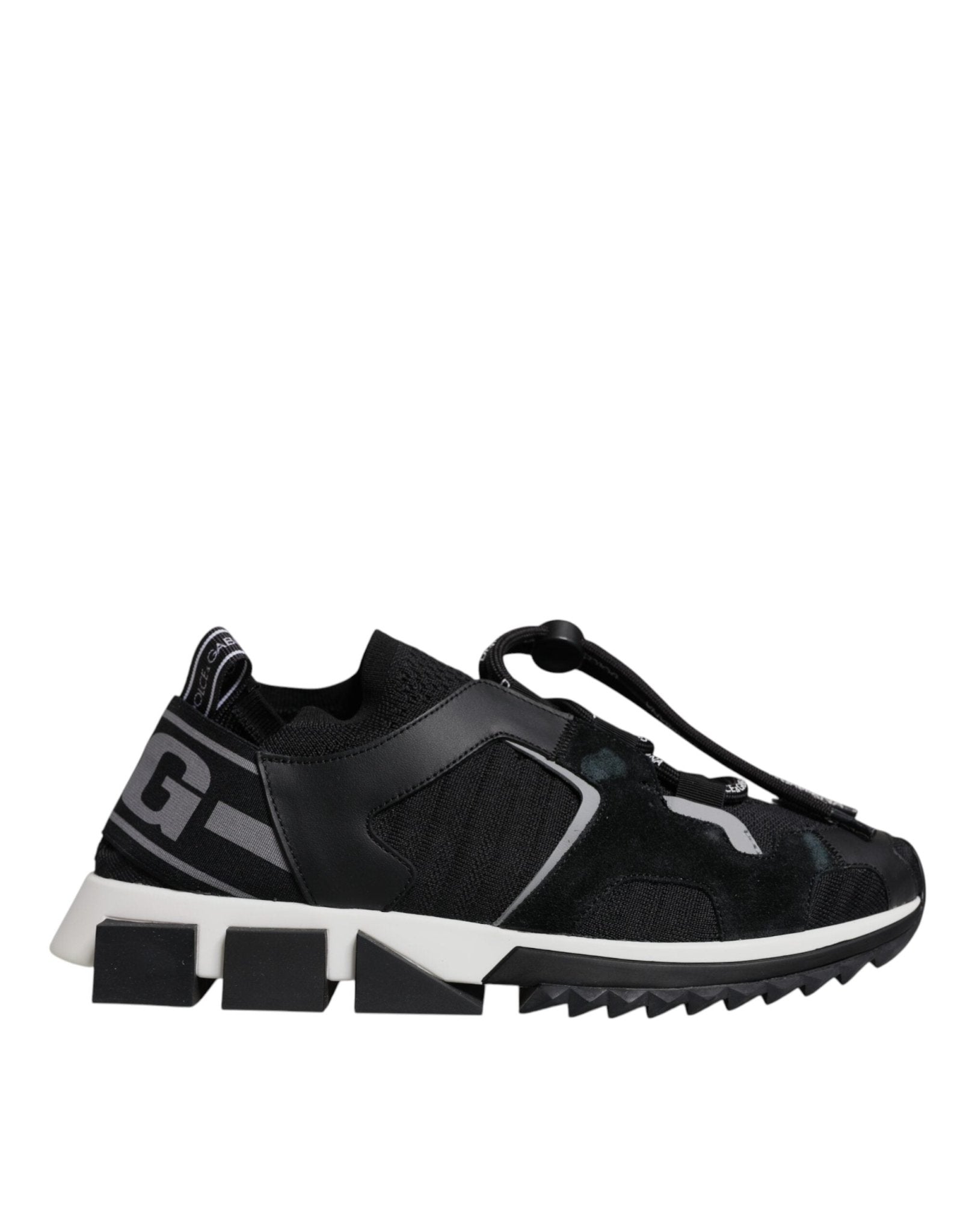 Dolce & Gabbana Black Mesh Sorrento Trekking Sneakers Shoes - GET THE BRAND
