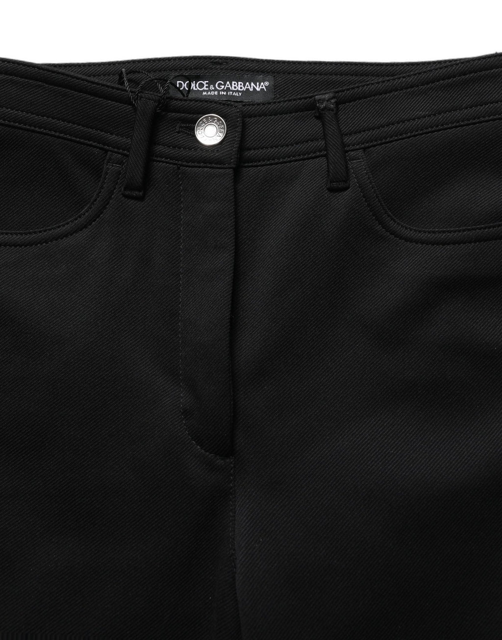 Dolce & Gabbana Black Nylon Stretch Skinny High Waist Pants - GET THE BRAND