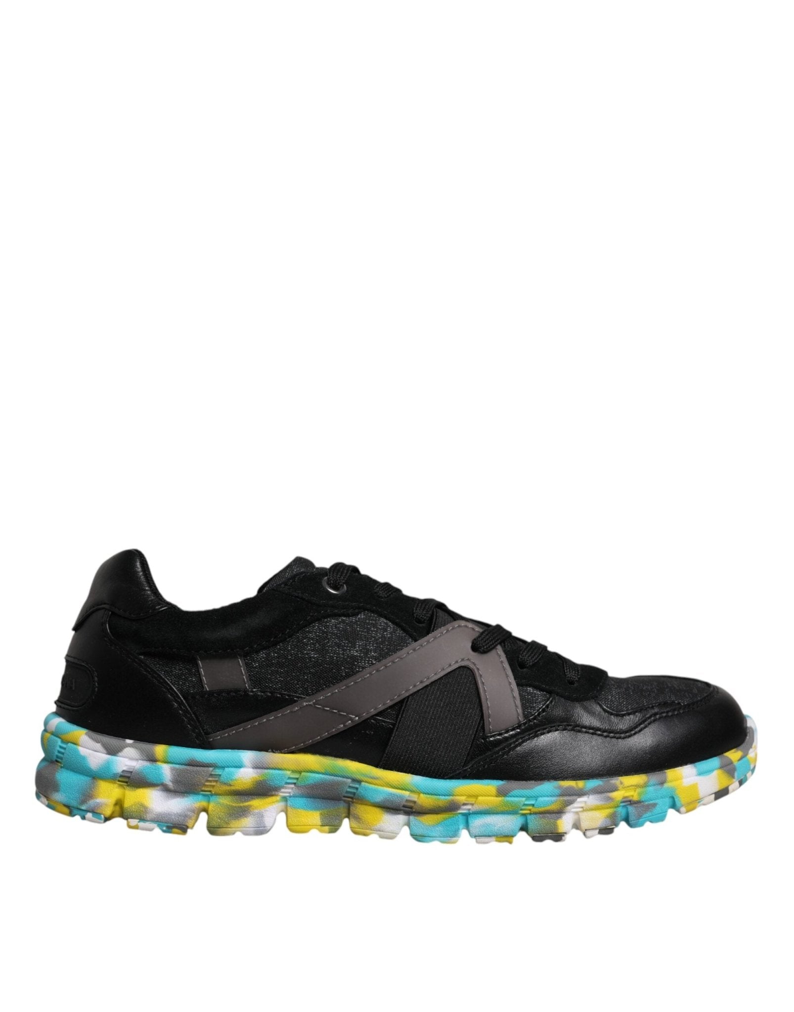 Dolce & Gabbana Black Polyester Low Top Men Sneakers Shoes - GET THE BRAND