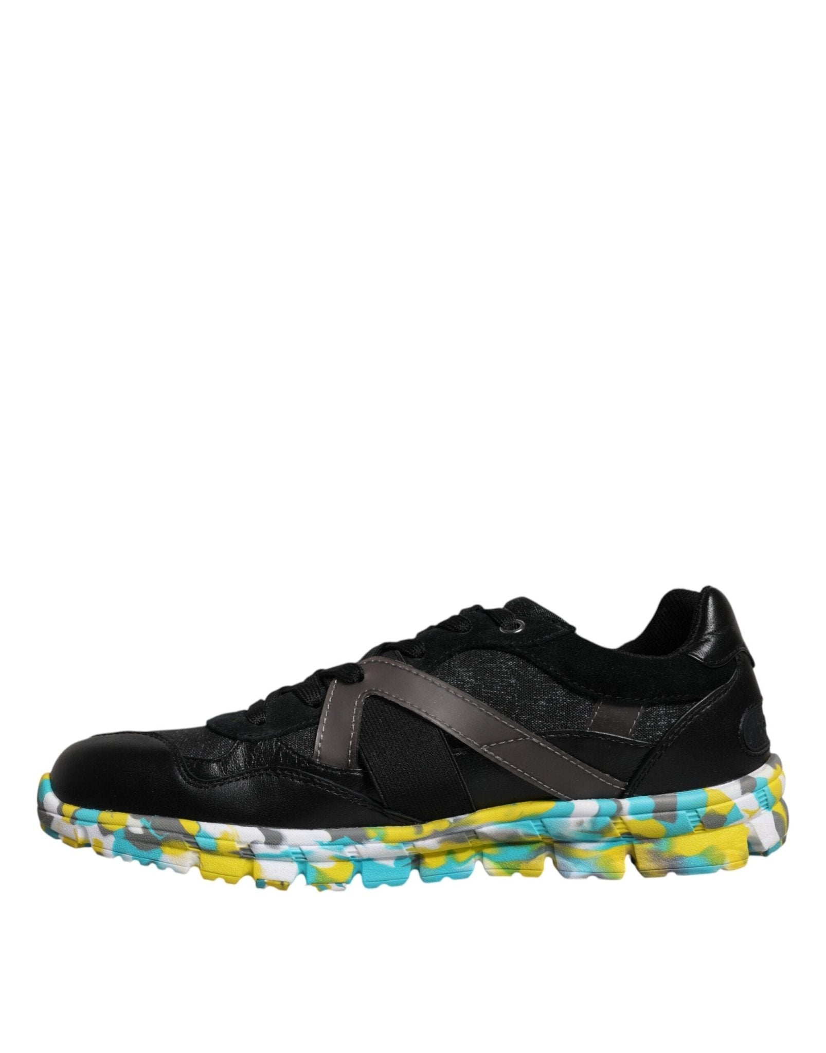 Dolce & Gabbana Black Polyester Low Top Men Sneakers Shoes - GET THE BRAND