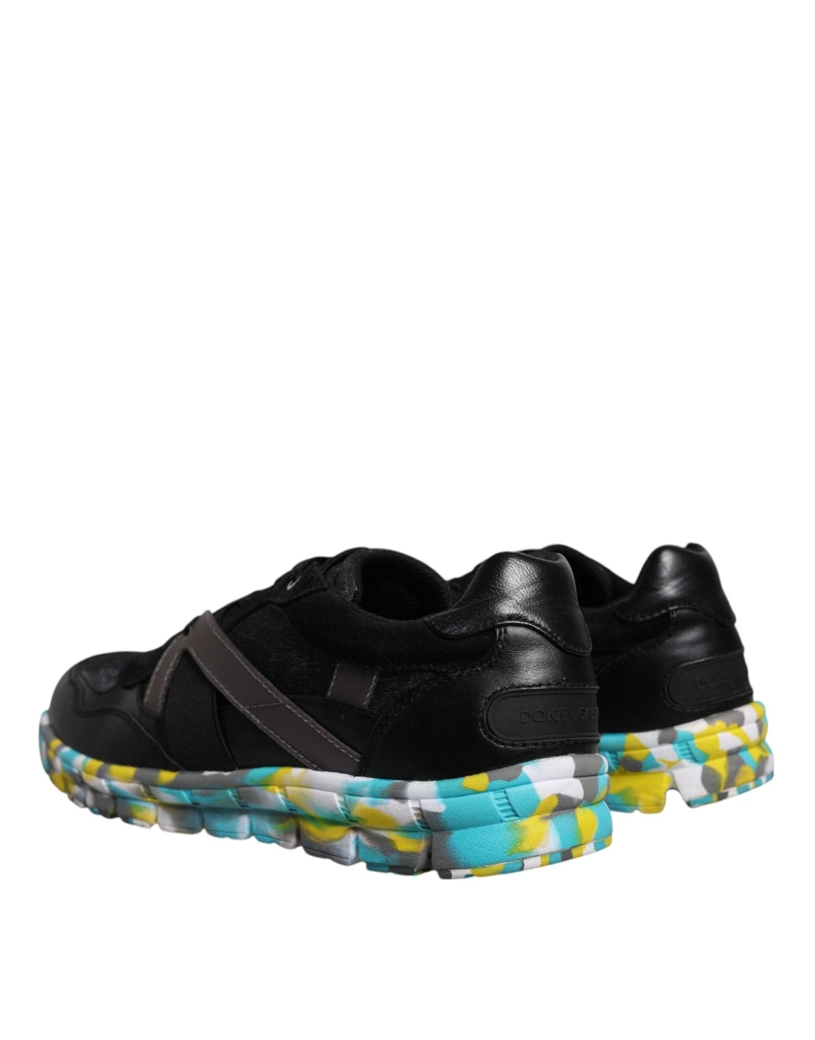 Dolce & Gabbana Black Polyester Low Top Men Sneakers Shoes - GET THE BRAND