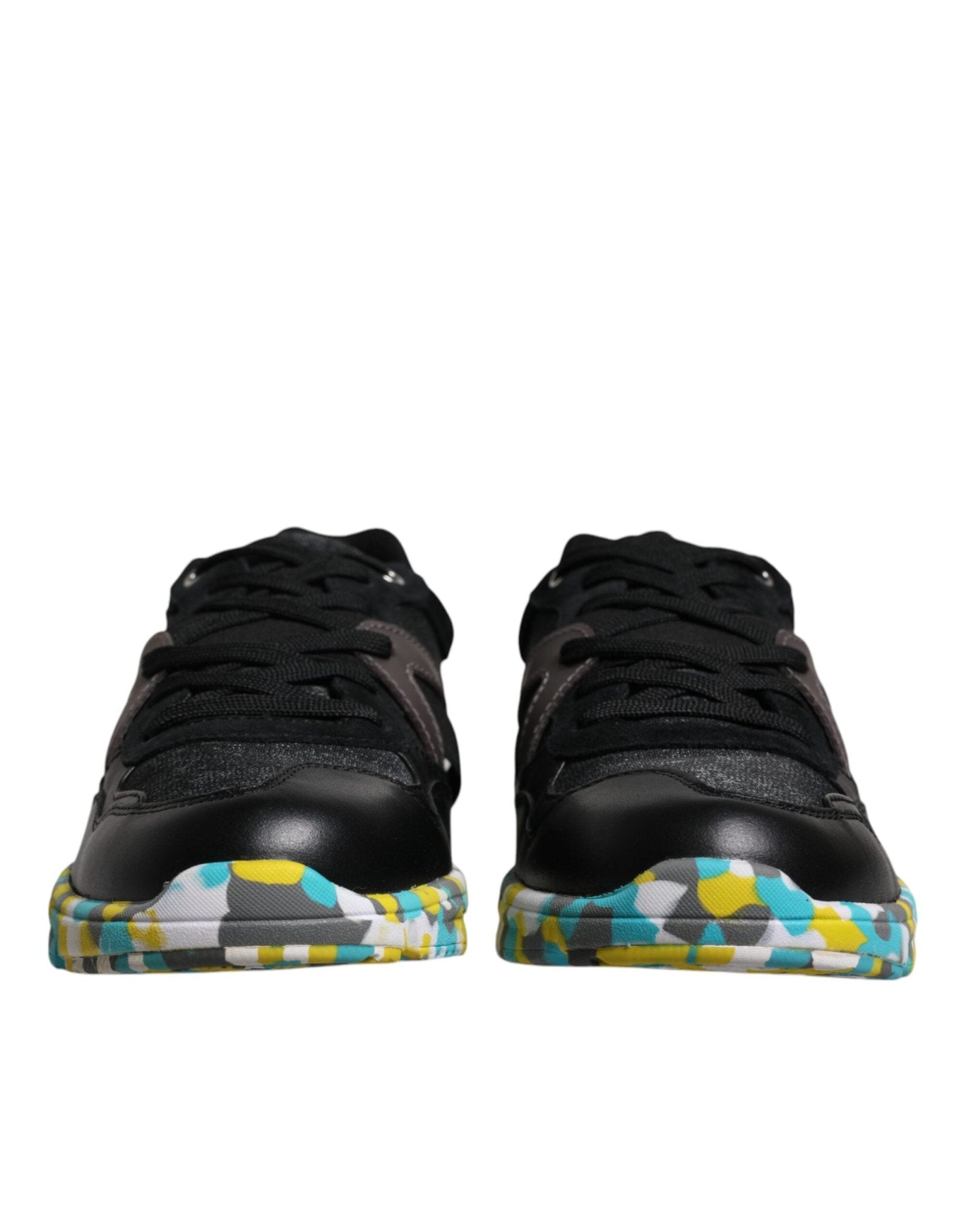 Dolce & Gabbana Black Polyester Low Top Men Sneakers Shoes - GET THE BRAND