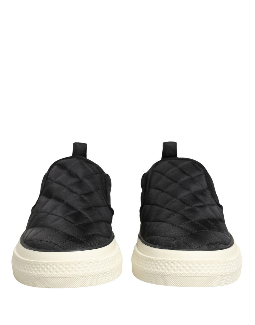 Dolce & Gabbana Black Quilted Slip On Low Top Sneakers Shoes - GET THE BRAND