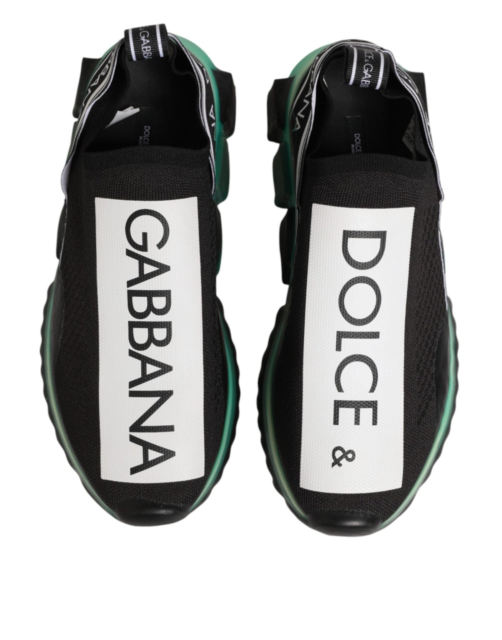 Dolce & Gabbana Black Slip On Sorrento Men Sneakers Shoes - GET THE BRAND