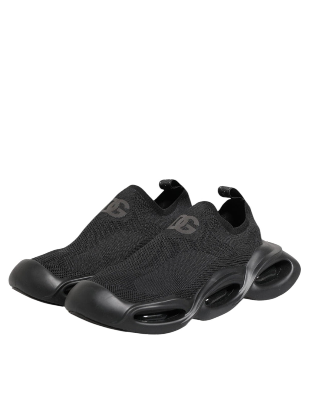 Dolce & Gabbana Black Slip On Wave Low Top Sneakers Shoes - GET THE BRAND