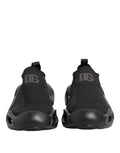 Dolce & Gabbana Black Slip On Wave Low Top Sneakers Shoes - GET THE BRAND