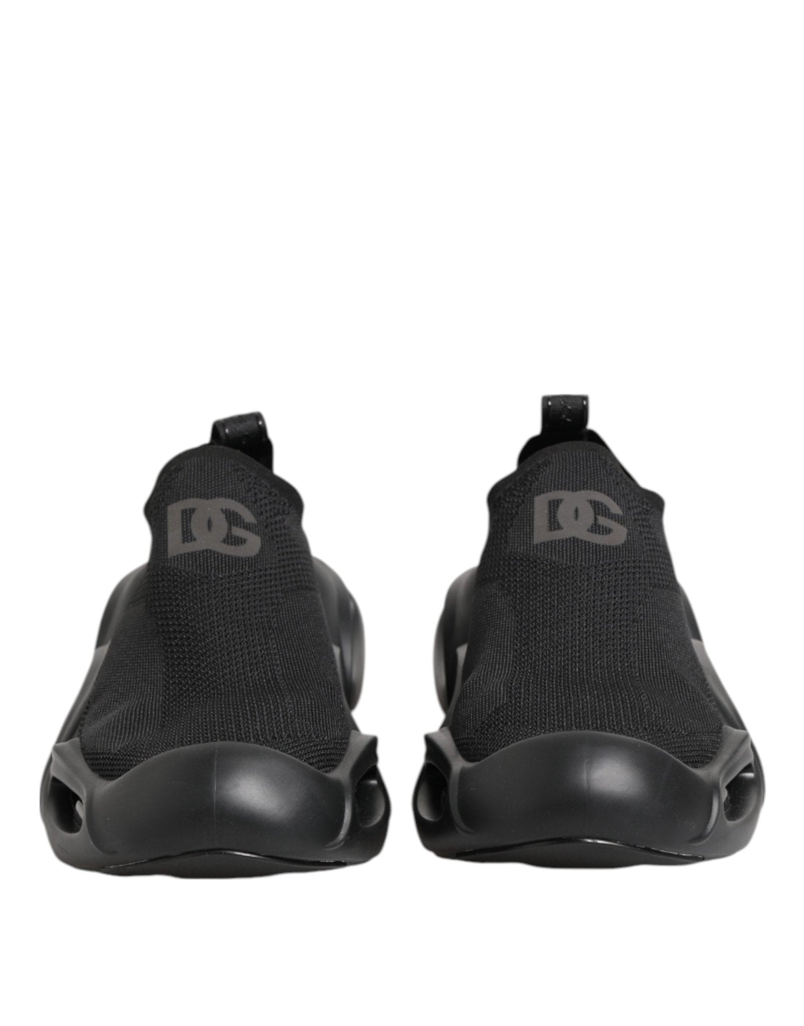 Dolce & Gabbana Black Slip On Wave Low Top Sneakers Shoes - GET THE BRAND