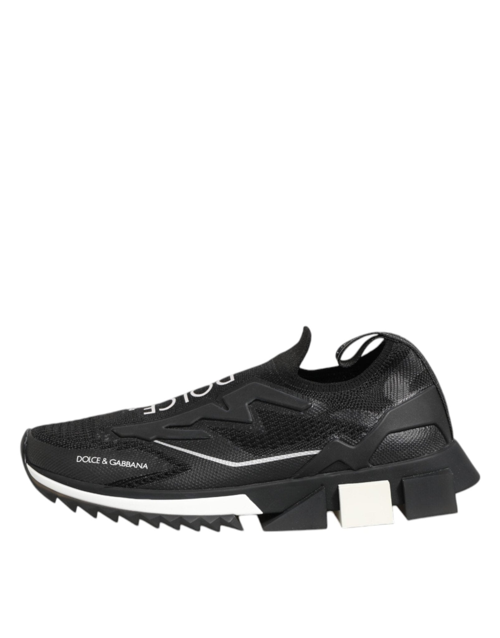 Dolce & Gabbana Black SORRENTO Sport Stretch Sneakers Shoes - GET THE BRAND