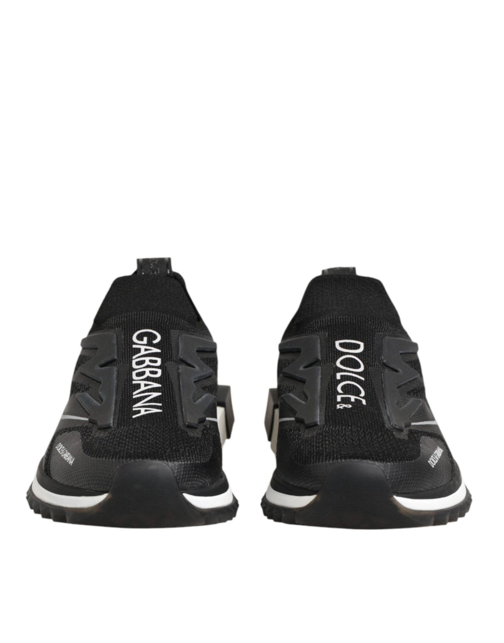 Dolce & Gabbana Black SORRENTO Sport Stretch Sneakers Shoes - GET THE BRAND