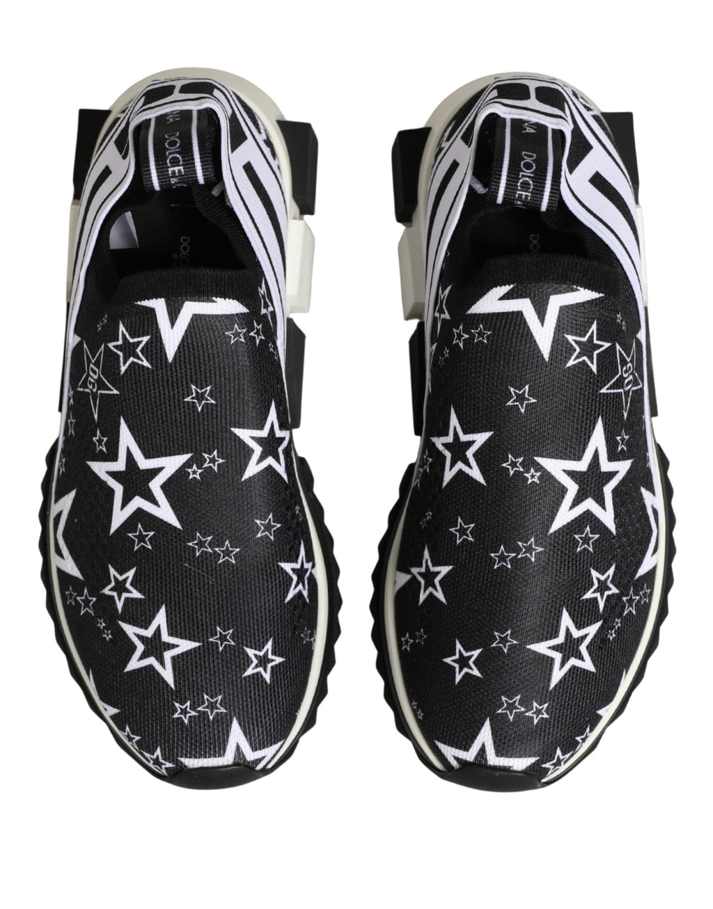 Dolce & Gabbana Black Stars Logo SORRENTO Sneakers Shoes - GET THE BRAND
